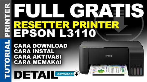 Epson L3110 Resetter Download .
